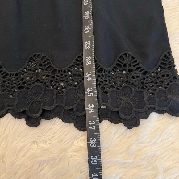 Gretchen Scott Designs Black Floral Lace Sleeveless Shift Dress Small NWT - Picture 9 of 11